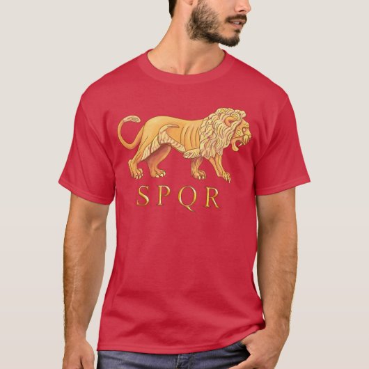 Roman Lion Graphic T-Shirt (Voorkant)