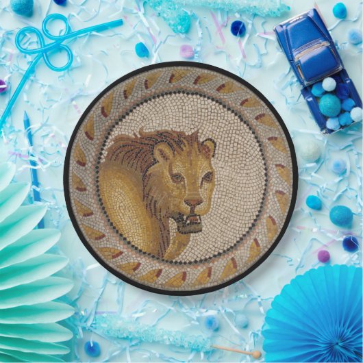Roman Lion Mosaic Papieren Bordje (Feest)