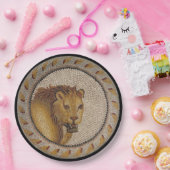 Roman Lion Mosaic Papieren Bordje (Feest)