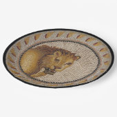 Roman Lion Mosaic Papieren Bordje (Gekanteld)