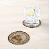 Roman Lion Mosaic Ronde Kartonnen Onderzetter (Insitu)