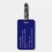 Roman Monogram Bagagelabel (Achterkant verticaal)