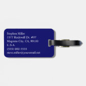 Roman Monogram Bagagelabel (Achterkant horizontaal)