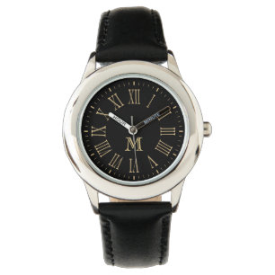 Roman Monogram Gold Horloge