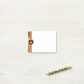 Roman Monogram Post-it® Notes (Op bureau)