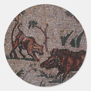 Roman Mosaic Ronde Sticker