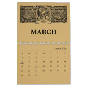 Roman Mythology Art Nouveau Kalender (Mar 2026)