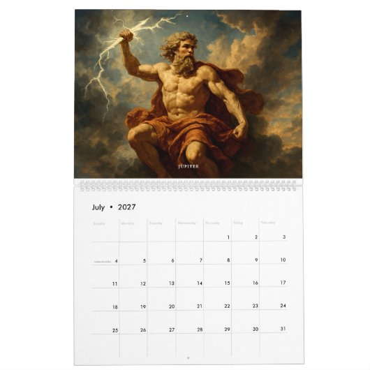 Roman Mythology Kalender (Jul 2027)