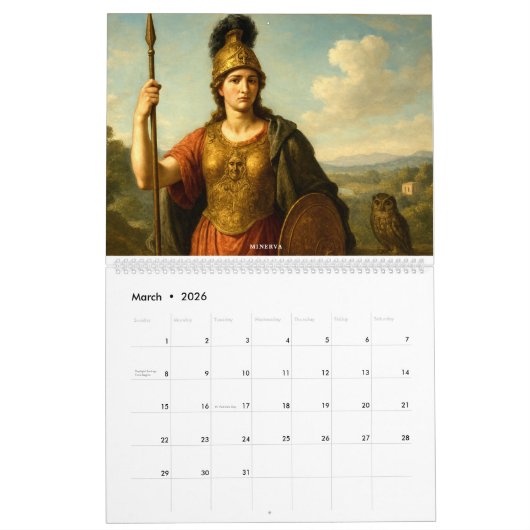 Roman Mythology Kalender (Mar 2026)