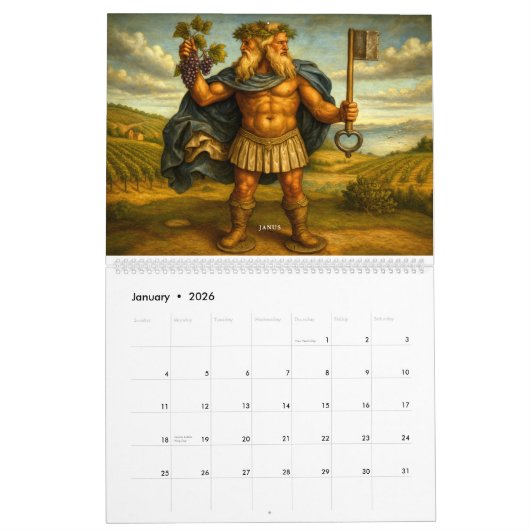 Roman Mythology Kalender (Jan 2026)
