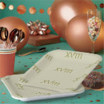 Roman Numeral 18th Birthday Paper Bord<br><div class="desc">Een andere mijlpaal om aan mijn Groeiende Roman Numeral Celebration Collectie toe te voegen dit keer voor de 18e verjaardag. Gebruikend kleuren verbonden aan het Oude Rome is dit opnieuw een stijl om aan de Niche toe te voegen van waar de Kunsten Iscariot en de Kunsten allen over gaan. Ook...</div>