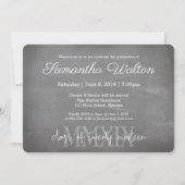 Roman Numeral 2019 Graduation Party Invitation | (Voorkant)