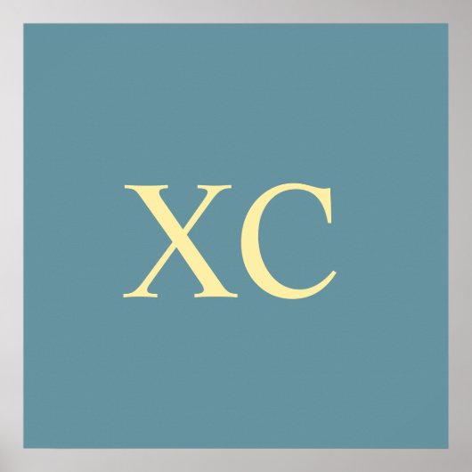 Roman Numeral 90 Poster (Voorkant)