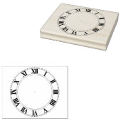 Roman Numeral Clock Face Rubber Stamp Rubberstempel (Gestempeld)