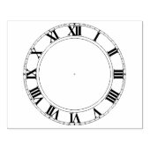 Roman Numeral Clock Face Rubber Stamp Rubberstempel (Afrduk)