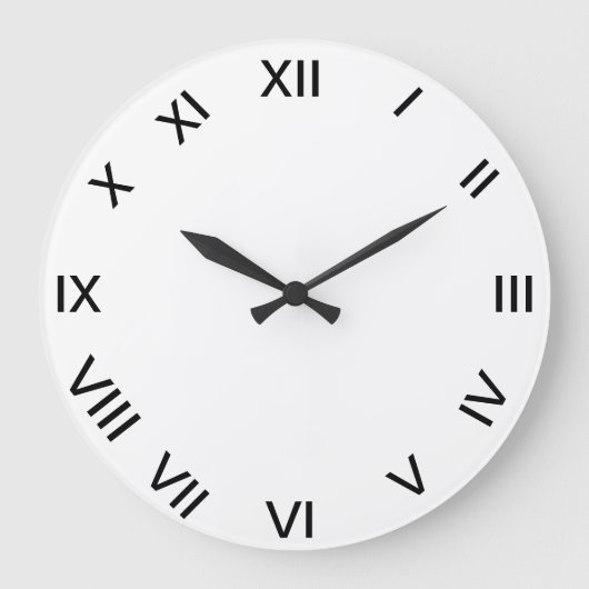 ROMAN NUMERAL clock Grote Klok (Voorkant)
