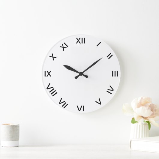 ROMAN NUMERAL clock Grote Klok (Huis)