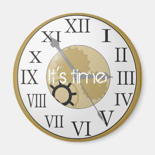 Roman Numeral Clock Magneet