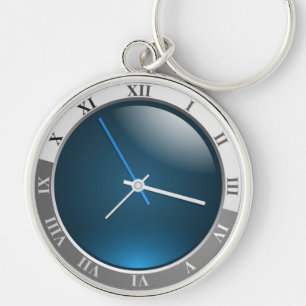 ROMAN NUMERAL CLOCK SLEUTELHANGER
