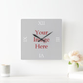 Roman Numeral Creëer Your Ewn Vierkante Klok (Huis)