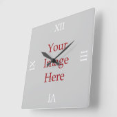 Roman Numeral Creëer Your Ewn Vierkante Klok (Hoek)