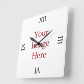Roman Numeral Creëer Your Ewn Vierkante Klok (Hoek)
