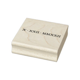 Roman Numeral Date Sticker Rubberstempel