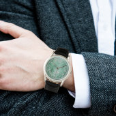 Roman Numeral Mannen horloge – Jade-geïnspireerd g