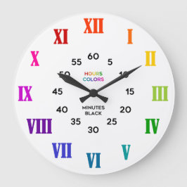 Roman Numeral Rainbow leert tijdklaslokaal Grote Klok