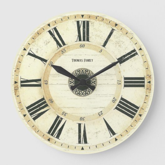  Roman Numeral Rustic Boerderij Klok (Voorkant)