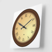 Roman Numeral Simulate Lijst van hout Vierkante Klok (Hoek)