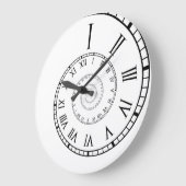 Roman Numeral Spiral Clock Grote Klok (Hoek)