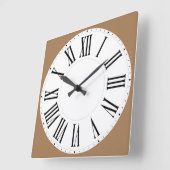 Roman Numeral Vierkante Klok (Hoek)