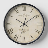 Roman Numerals Clock Face Paris Frankrijk 1912 (Voorkant)
