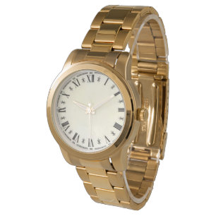 Roman Numerals Modern aantal groot Gemakkelijk om  Horloge