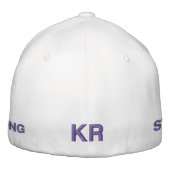 Roman Numeriek Jubileum Speciale Datum Modern Geborduurde Pet (Achterkant)