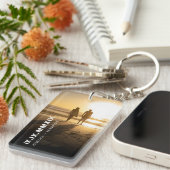 Roman Numeriek Jubileum Speciale Datum Verjaardag Sleutelhanger (Voorkant Rechts)