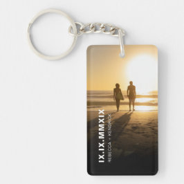 Roman Numeriek Jubileum Speciale Datum Verjaardag Sleutelhanger