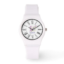 Roman Numeriek Ontwerp met Initiaal en het Horloge