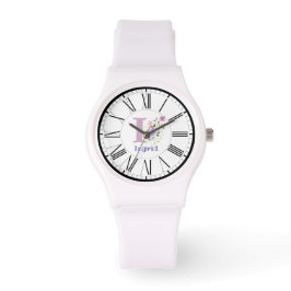 Roman Numeriek Ontwerp met Initiaal en het Horloge