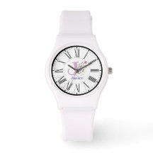 Roman Numeriek Ontwerp met Initiaal en het Horloge