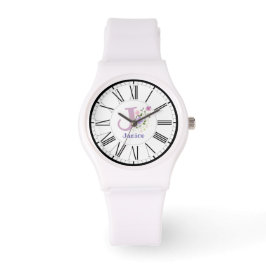 Roman Numeriek Ontwerp met Initiaal en het Horloge