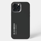 Roman Numerieke Jubileum Datum Overeenkomende Kopp iPhone Hoesje (Achterkant)