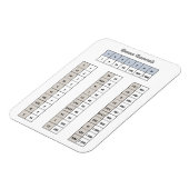 Roman Numerieke Magnet Magneet (Linkerzijde)