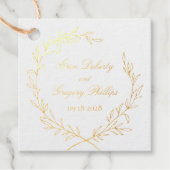 Roman Olijfblad krans zilver of goud Bedankjes Labels (Voorkant)