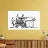 Roman oorlogsmachine voor het vuren van javelins canvas afdruk (Insitu (Woonkamer))