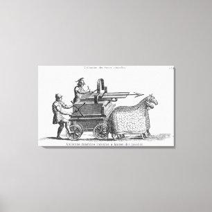 Roman oorlogsmachine voor het vuren van javelins canvas afdruk
