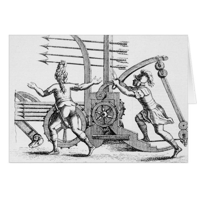 Roman oorlogsmachine voor het vuren van speren (Voorkant Horizontaal)