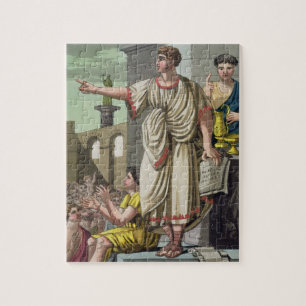 Roman Orator, uit "L'Antica Roma", 1825 (kleur l Legpuzzel