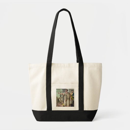 Roman Orator, uit "L'Antica Roma", 1825 (kleur l Tote Bag (Voorkant)